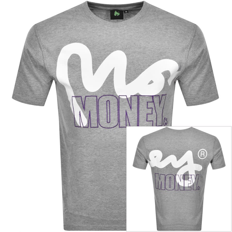 Alternative Image for ProductMoney Crew Neck Logo T Shirt Grey1